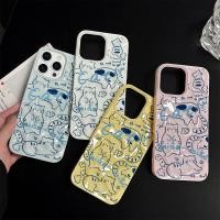 ราคา ✨จัดส่งฟรีในพื้นที่✨เคสลายแมว Doodle สำหรับ iPhone 16 15 14 13 12 11 6 7 8 Plus Pro Promax เคส TPU (44178602422)