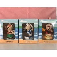 ราคา Starbucks Summer Bearista Keychain พวงกุญแจหมีสตาร์บัค (2019) Set 3 (6213719029)