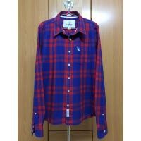 ราคา CC-OO เสื้อเชิ้ต ลายสก็อตน้ำเงิน-แดง (23257568121)