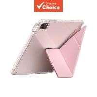 ราคา เหมาะสําหรับเคส iPad | ขาตั้งพับได้หลายมุมพร้อมฝาหลังโปร่งใสสําหรับ iPad Air 4/5/6, Pro 11 (46105635395)