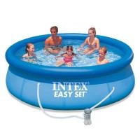 ราคา Intex Easy Set pool ขนาด 10 ฟุต (28122) พร้อมเครื่องกรอง (23548217977)