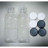 ราคา ขวดพลาสติกใส PETคุณภาพพรีเมียม ความจุขนาด220cc. พร้อมฝา สีดำ / สีขาว (บรรจุ100ขวดพร้อมฝา) ส่งตรงจากโรงงาน (2466359921)