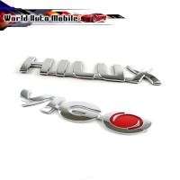 ราคา logo HILUX + VIGO ชุปโครเมี่ยม โลโก้ HILUX + VIGO ติด TOYOTA Chrome 2 ชิ้น โลโก้ชุปอย่างดี เกรดห้าง (รับประกัน 6 เดือน) (29612343223)