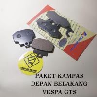 ราคา Vespa Matic GTS 3V IGET ผ้าเบรคด้านหน้าด้านหลัง Danmotor (45650749910)