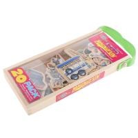 ราคา [lacooppia11] เด็กไม้การ์ตูนสัตว์ตัวอักษรแม่เหล็กตู้เย็นเด็กของเล่นเพื่อการศึกษา (40662396868)