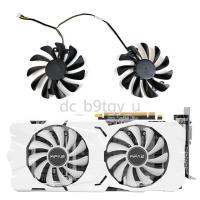 ราคา 2pcs 95 มม.KFA2 GTX 1070 Ti EX-SNPR สีขาวพัดลม GPU สำหรับ GALAXY GTX 1070 Ti Red Edition GTX 1070 E (24579688714)