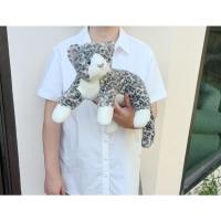 ราคา ตุ๊กตาแมว Ty ขนนุ่ม รุ่นปี 2002 Ty Purr the Snow Leopard Cat ขนาด 14 นิ้ว (27563428127)