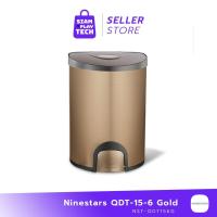 ราคา Ninestars QDT-15-6 [Gold] ถังขยะอัตโนมัติความจุ 15 ลิตรพร้อมระบบสัมผัสด้วยเท้า สีทอง (19222125659)