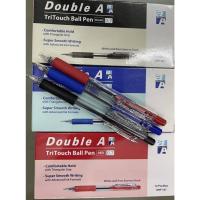 ราคา Double A TriTouch Ball Pen ปากกาลูกลื่นด้ามกด 0.7 มีสีน้ำเงิน ดำ แดง (ราคาต่อ1ด้าม) (27692482688)