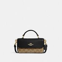 ราคา MeBrandOutler COACH MINI JOSIE TOP HANDLE CROSSBODY IN BLOCKED SIGNATURE CANVAS (COACH CC340) งานแท้100% งานหิ้วUSA (23522346503)