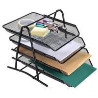 ราคา ชั้นวางเอกสาร ถาดใส่เอกสาร ชั้นวางเอกสารสำนักงาน ที่ใส่เอกสาร ตะแกรงใส่เอกสาร ชั้นวางกระดาษ A4 ตะแกรงเหล็ก 4 ชั้น (13197942610)