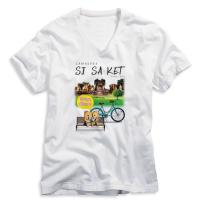 ราคา เสื้อยืดคอวีสีขาว เสื้อแขนสั้น เนื้อผ้า TK พร้อมพิมพ์ลายซับลิเมชั่น ทรานเฟอร์ จ.ศรีสะเกษ (11221488577)