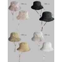 ราคา หมวกบักเก็ตสีพื้นร้อยเชือกลูกปัด ผูกโบว์ด้านหลัง (29283235691)