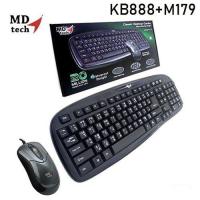 ราคา KB888+M179 MDTECH KEYBOARD+MOUSE USB (27220434946)