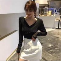 ราคา เสื้อทวิส ผ้าวิ้งๆ #พร้อมส่ง (6201689114)