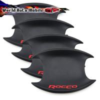 ราคา เบ้ากลมรองมือเปิดประตู ดำด้าน โลโก้แดง "ROCCO" Toyota Hilux Revo Rocco SR5 ปี 2015 - 2019 (6381271826)