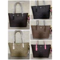 ราคา Coach Zip Top Tote In Signature Canvas Shopping Tote (11187711968)