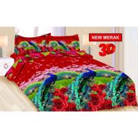 ราคา BONITA ผ้าปูที่นอน 3D ขนาด 180x200 King No.1 New Peacock Motif (27065186644)