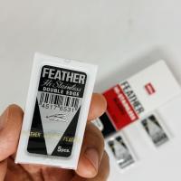 ราคา ใบมีดโกน 2 คม สแตนเลส อย่างดี ตราขนนก Feather (4979145021)