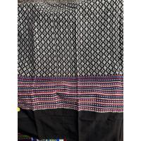 ราคา ผ้าถุงมอญ ขาวดำ ผ้าฝ้ายทอลายมอญ (54202795686)