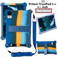 ราคา Case for Pritom TronPad L10 Tab 10.1 inch Tablet Cover Shockproof Soft Silicone Stand Protective Shell (24370168651)