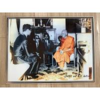 ราคา NO.0162 ภาพมือสอง ในหลวง รัชกาลที่ 9 และพระครูบวรธรรมกิจ (หลวงปู่เทียน) เจ้าอาวาสวัดโบสถ์ อำเภอเมือง จังหวัดปทุมธานี (40460880781)