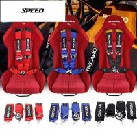 ราคา 【SPEED】RECARO สายเข็มขัดนิรภัย 4 จุด 3 นิ้ว ปรับได้ ปลอดภัย สําหรับแข่งรถ JDM (42275903389)