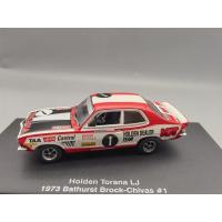 ราคา [สต๊อกพร้อม] AUTOart AUTOart 1/43 HORDEN TORANA LJ BATHURST 1973 BROCK-CHIVAS No. 1รถออกจากพิมพ์หายาก(เนื้อ,สีร่างกายแตกบางส่วน)โลหะผสมรถจําลองรุ่นโดยรวมรถสภาพเช่นแสดง ( (50855249270)