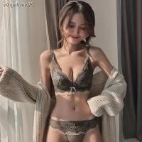 ราคา ❧❀❣Victoria s Secret ชุดชั้นในเซ็กซี่ลูกไม้ Super Gathering แสดง Big Deep V Bra ปรับ Victoria Secret Bra ชุดกางเกงหญิง B (13267638515)