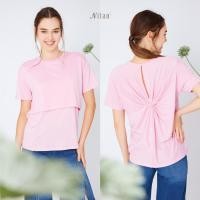 ราคา NItan (นิทาน) เสื้อให้นมรุ่น Barbie Maternity and Nursing Top (25908713919)