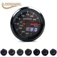 ราคา Lodenqc Car Meter Turbo Boost gauge 2'' 52mm Dual Display PSI 7 colors Led Boost meter with Steppe (40228502261)