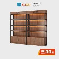 ราคา XUXU ชั้นวางของ 4ชั้น ชนิดไม้ ชั้นเหล็ก แข็งแรงมาก ตู้หนังสืออเนกประสงค์ Multi Shelf supermarket (27360585656)