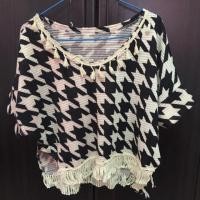 ราคา เสื้อผ้าฝ้าย สีขาวดำ (32221741)