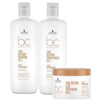 ราคา ❤️ปลอมคืนเงิน❤️Schwarzkopf Professional BC Bonacure Time Restore Q10 Shampoo + Conditioner1000ml. (26412414176)