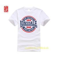 ราคา ใหม่ล่าสุดเสื้อยืดแขนสั้นพิมพ์ลายกราฟฟิก LONSDALE โลโก้ฤดูร้อนสําหรับผู้ชาย (20717159411)