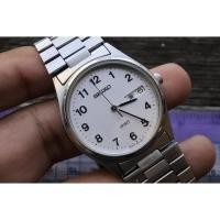 ราคา นาฬิกา Vintage มือสองญี่ปุ่น Seiko SPIRIT 7N48 7A00 White Dial ผู้ชาย Quartz ทรงกลม 35mm (41511378271)