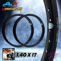 ราคา วงล้ออลูมิเนียม COM 1.40 X 17 Adventure Rim สีดำ ขอบเรียบ ของแท้100% จำนวน 2 วง ล้อ COM ล้อคอมดาว วงล้อคอม ล้อขอบ17 (51455405085)