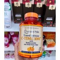 ราคา Puritan's Pride Vitamin Vitamin C-1000 mg with Rose Hips Time Release 1000 mg 250 Caplets (4258652515)