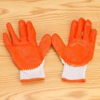 ราคา ถุงมือหน้ายาง ถุงมือผ้าทอเคลือบยาง สีส้ม (แพ็ค 12 คู่) รหัส DSX-16 ถุงมือป้องกันบาดกันลื่น ถุงมืองานช่าง (22314279232)