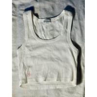 ราคา เสื้อมือสอง!!! เสื้อกล้ามสีขาวปักโลโก้ แบรนด์ sisterfrabic (26074029696)