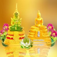 ราคา พระแก้วมรกตฤดูร้อน5นิ้วหลวงพ่อโสธรสีทอง5นิ้ว1ชุด2องค์ (29852300464)