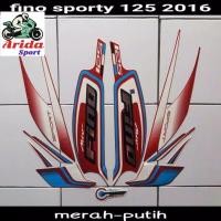 ราคา MERAH Striping mio fino sticker yamaha mio fino sporty 125 ปี 2016 สติ๊กเกอร์ขาวแดง mio fino vino (43676747354)