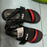 ราคา Fila mone รองเท้ารัดส้นผู้หญิงมือสอง สีดำ เบอร์ 9 (7103696372)