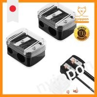 ราคา SZSL Eyeliner Sharpener [Set of 2, Black] Eyebrow Pencil Sharpener Mini Pencil Sharpener 2-Hole Design for 8mm and 12mm Pencils Black Durable Eyebrow Tool Portable Accessory (44461544149)