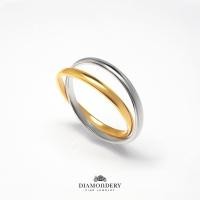 ราคา แหวนทองแท้ อิตาลี Double Gold Ring ( Ring ) (17407172636)