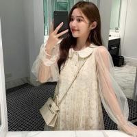 ราคา เดรสเกาหลี งานผ้าลูกไม้ คอบัวน่ารักๆ งานป้าย นำเข้า (2427460329)