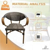 ราคา GlobalHouse เก้าอี้สนาม Brunon 58x62x82ซม. สีเทาเข้ม สินค้าของแท้คุณภาพดี (11997583551)