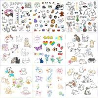 ราคา [ผู้ขาย SG] สติ๊กเกอร์รอยสักชั่วคราวมินิน่ารักสีรุ้งภาพวาด y2k ความงามเกาหลีสําหรับคอนเสิร์ตปาร์ตี้ทุกวัน (50502390251)