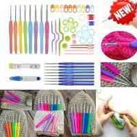 ราคา 【ข้อเสนอพิเศษ】16 ตะขอถักโครเชต์ชุดอุปกรณ์ถักไหมพรมงานฝีมือถักไหมพรมชุดถักโครเชต์ชุด 16 Hooks Crochet Kit Knitting (4739968708)