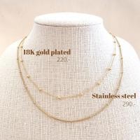 ราคา Mini necklace 18K gold plated (16822968586)